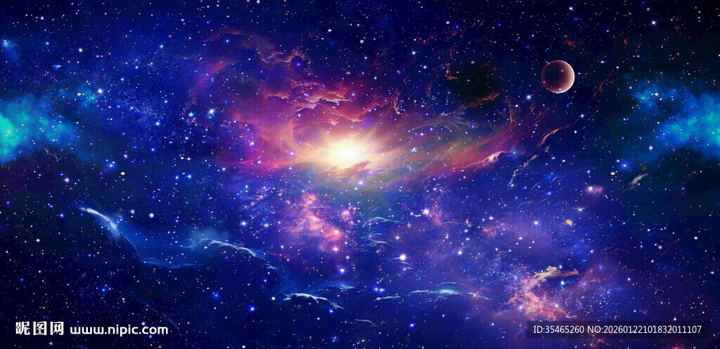 巨幅宇宙星空背景图