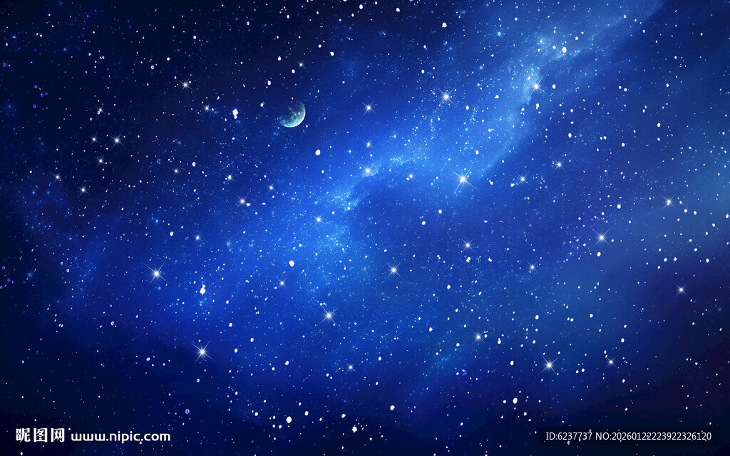 蓝色星空顶星空软膜灯箱