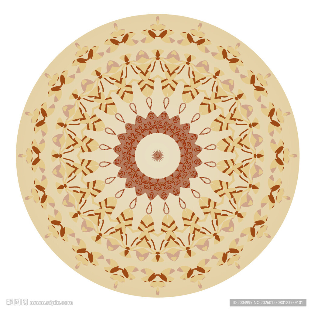 圆形高档大理石花砖