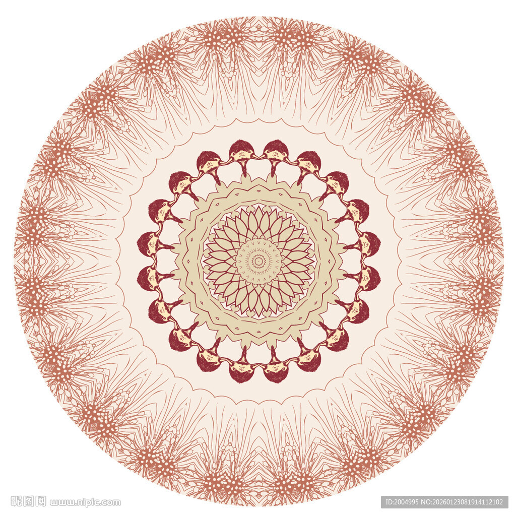 圆形装饰花纹