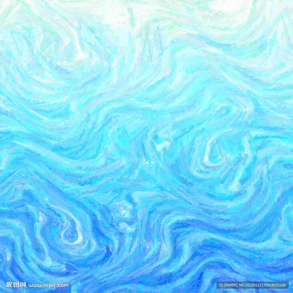 蓝色梦幻水彩背景图