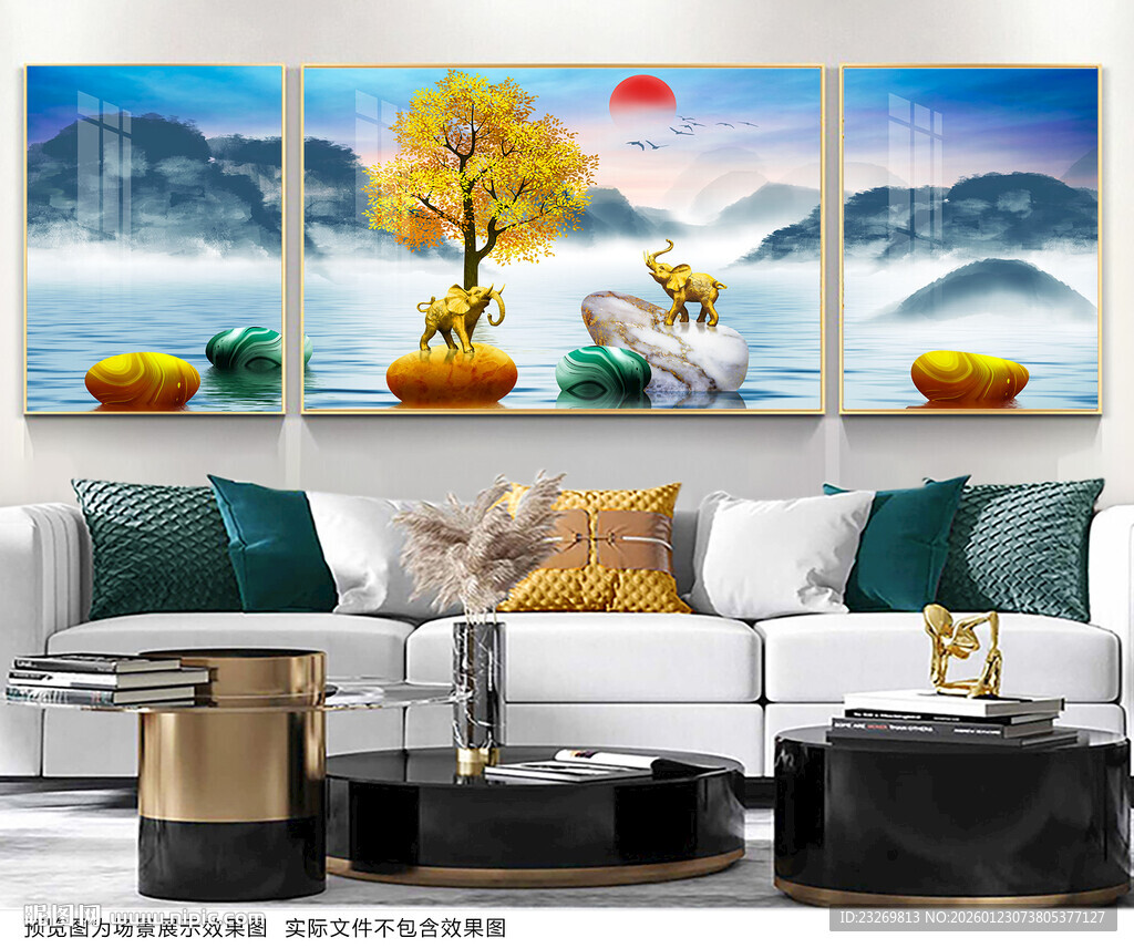 中式客厅装饰画