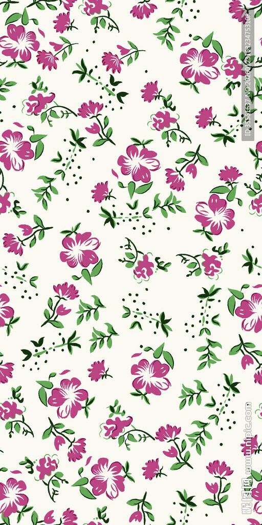 粉色花卉图案背景