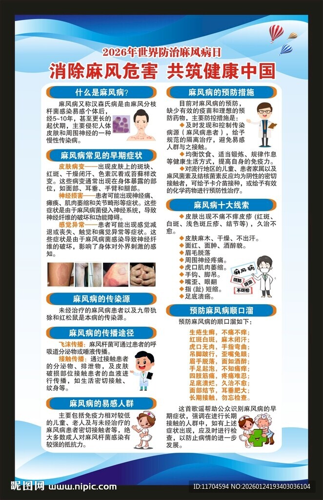 世界防治麻风病日海报