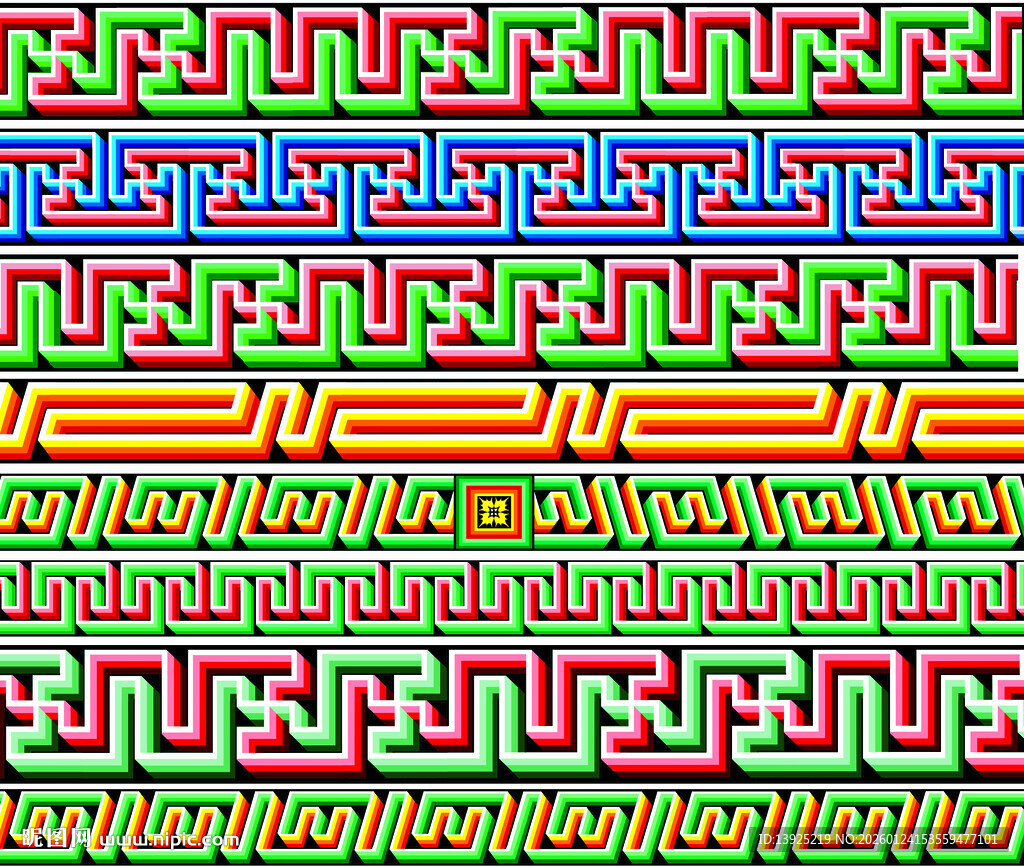 多彩几何图案纹理背景枋
