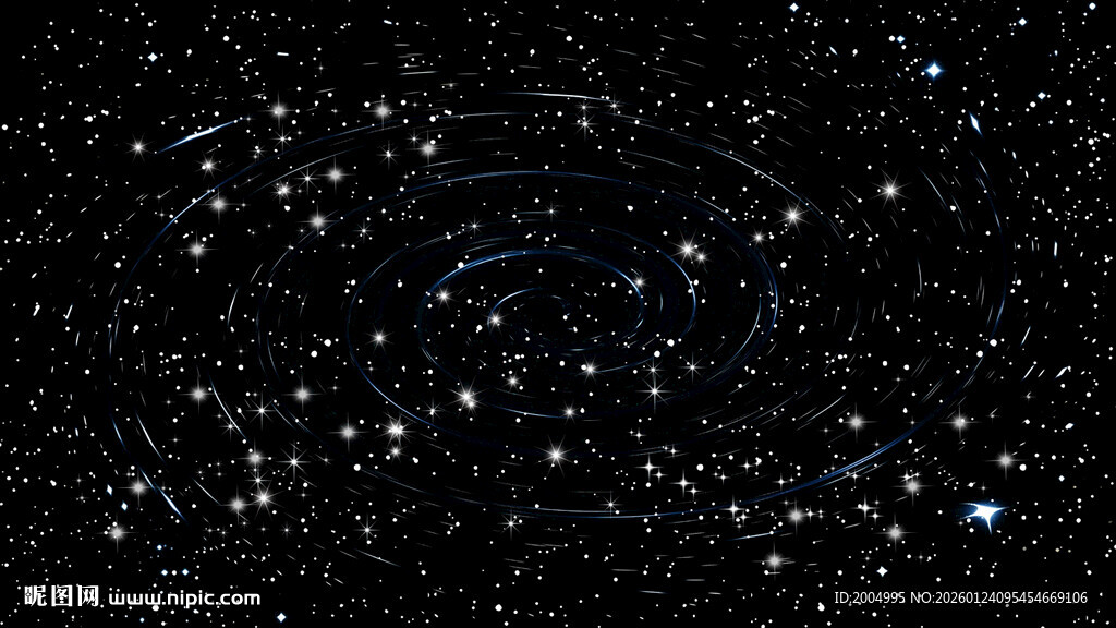 黑色星空漩涡星轨