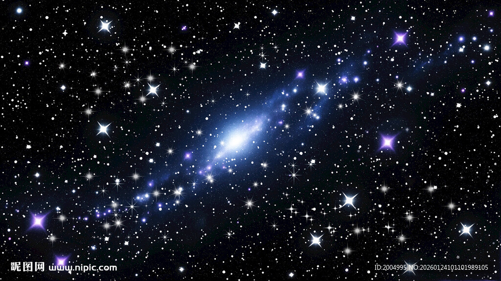 璀璨星空下的神秘星系