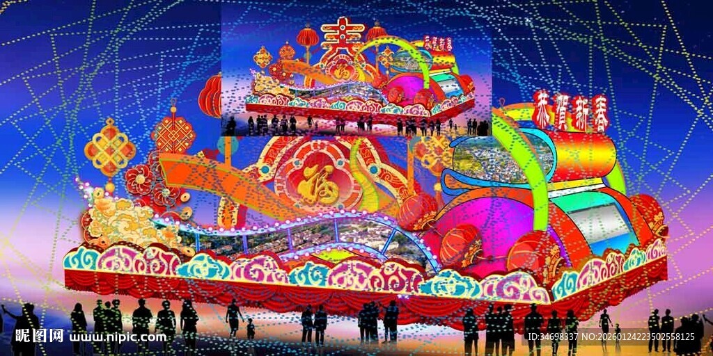 彩车花车效果图