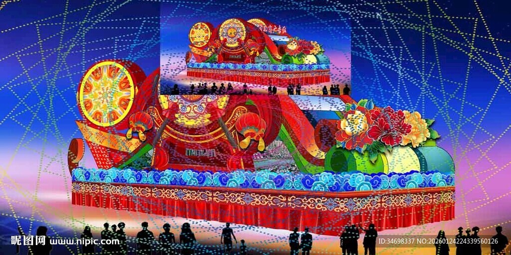 绚丽多彩大型节日主题彩灯