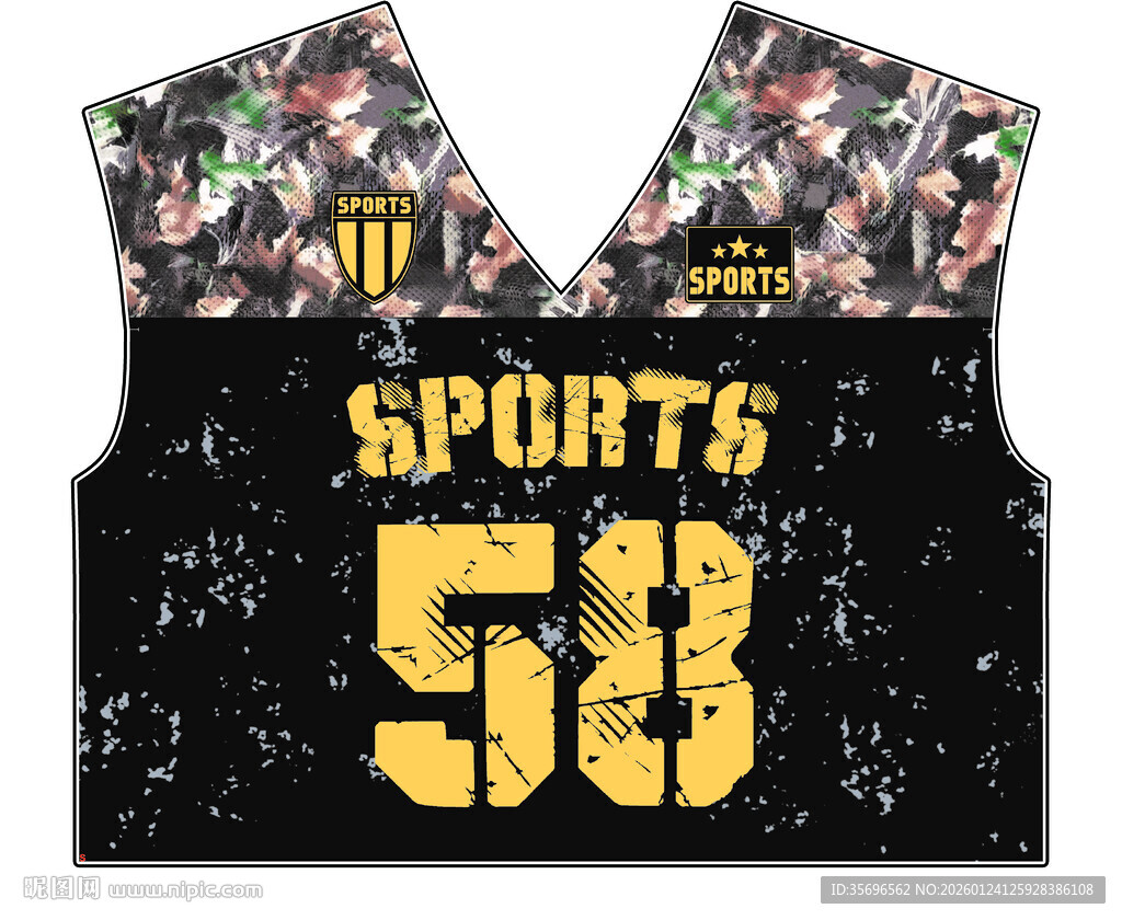 个性运动风58号潮流背心