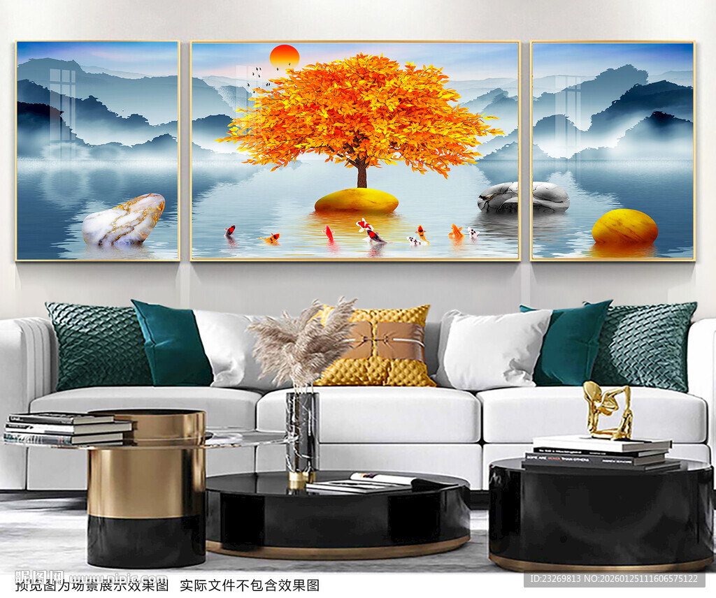 中式山水装饰画