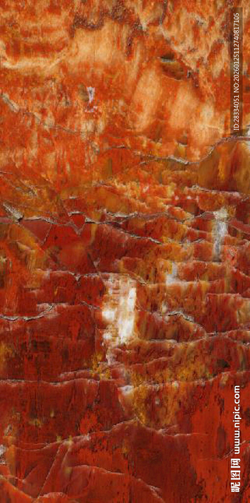 红色纹理大理石图案