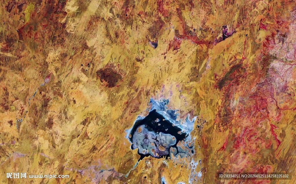 红黄色岩石纹理背景