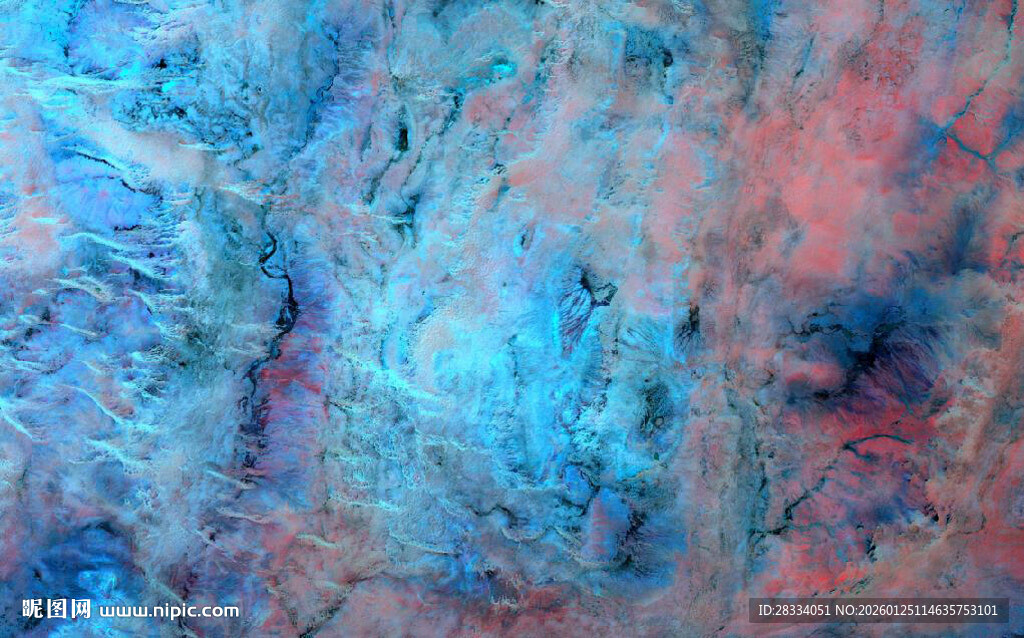 梦幻蓝色大理石石纹