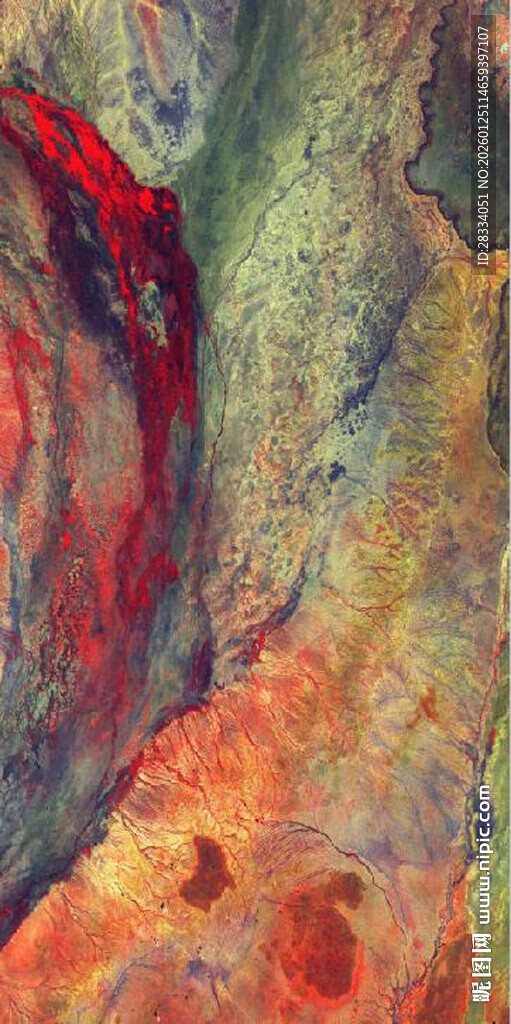 红色岩石纹理背景