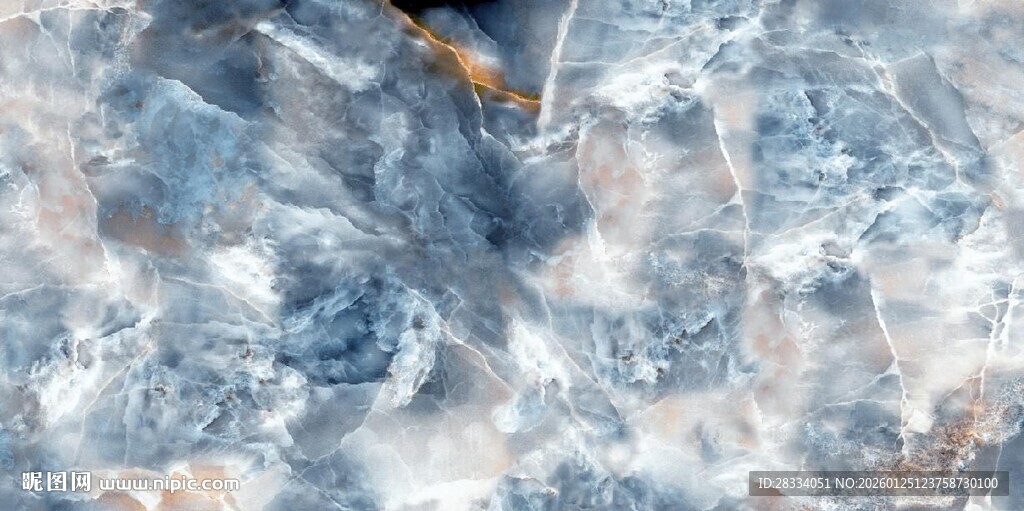 蓝色大理石石纹