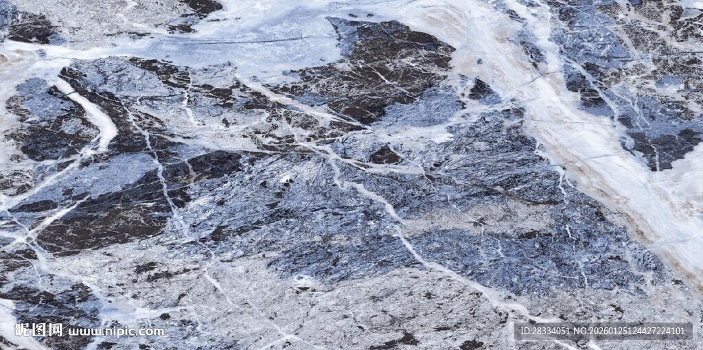 蓝色大理石石纹