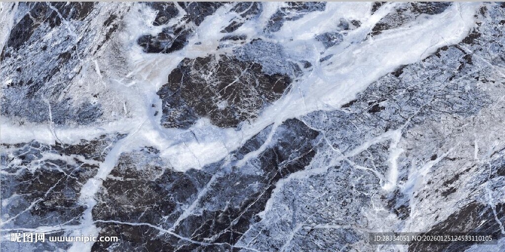 蓝白色大理石石纹