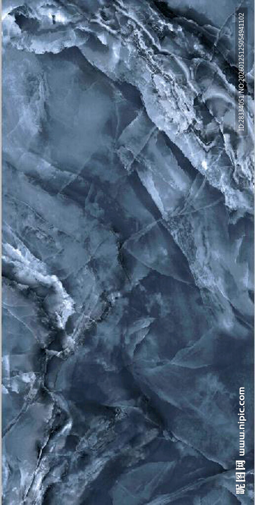 蓝色纹理大理石背景图