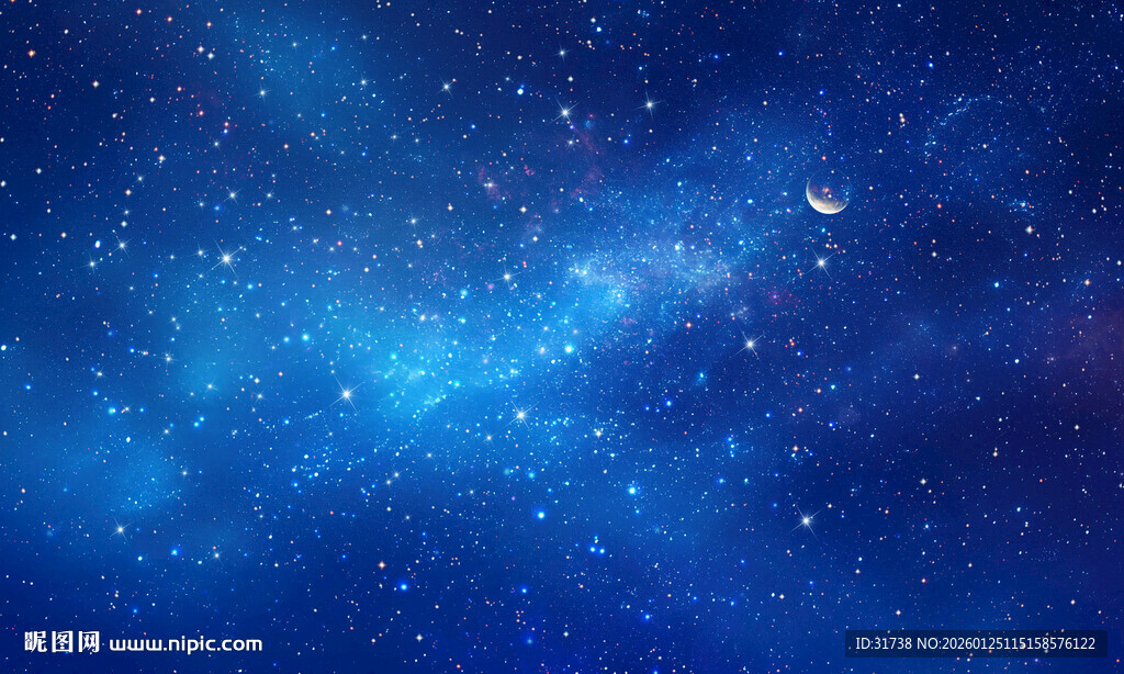 璀璨星空背景图