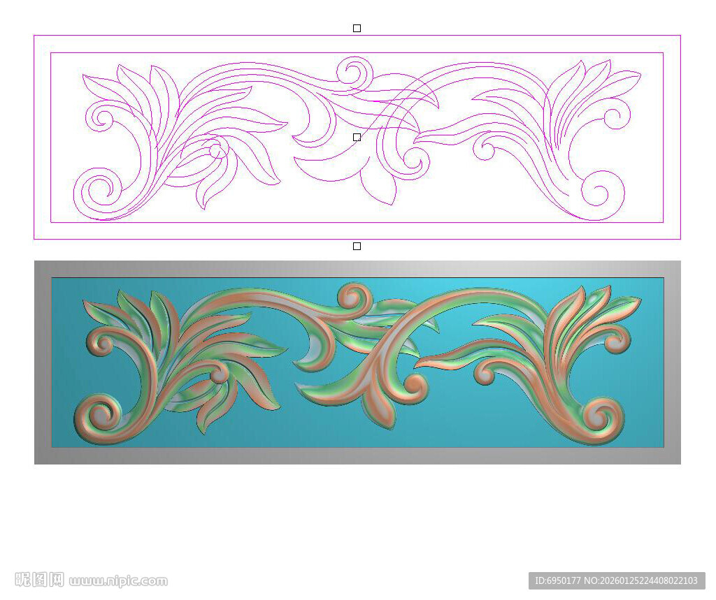 横板石雕洋花欧式门花精雕图灰度