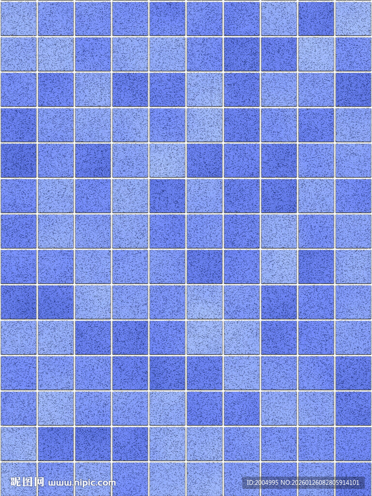 蓝色马赛克瓷砖纹理
