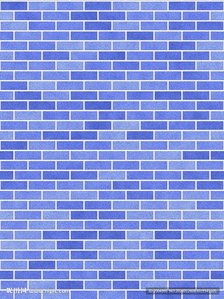 蓝色砖墙