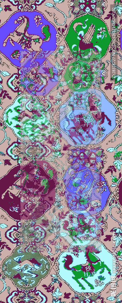 多彩抽象图案纹理背景