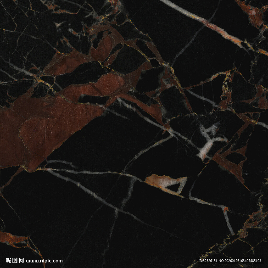 黑色 新传豪华石纹 高雅大图 