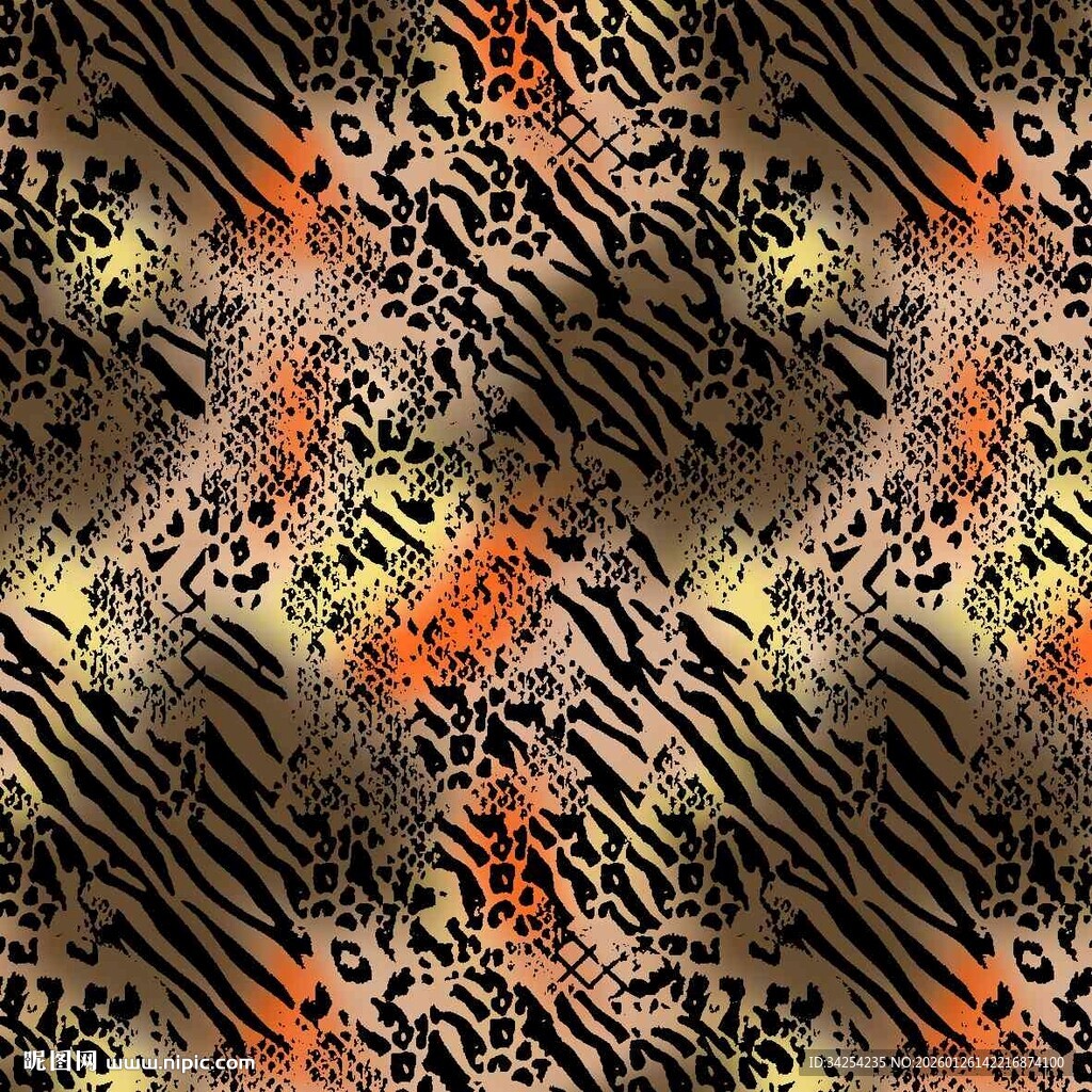 抽象豹纹图案纹理