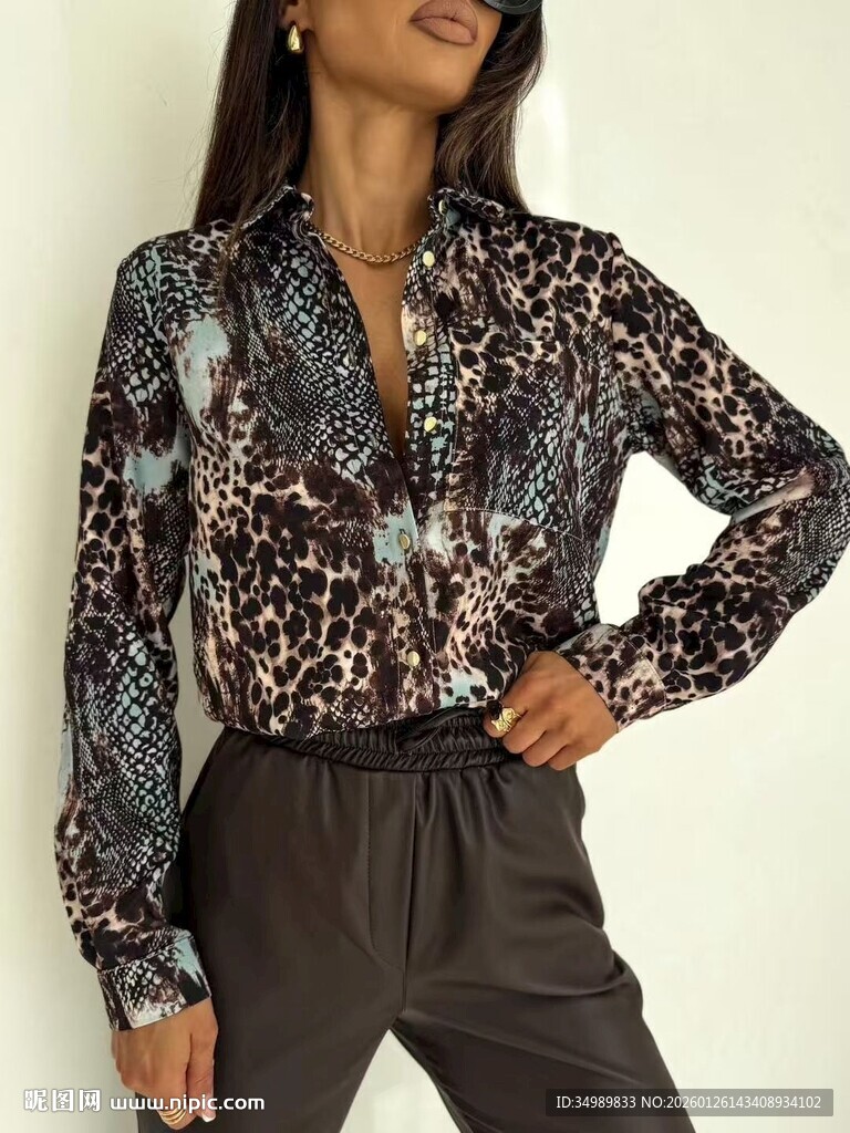 豹纹蛇皮纹理图案