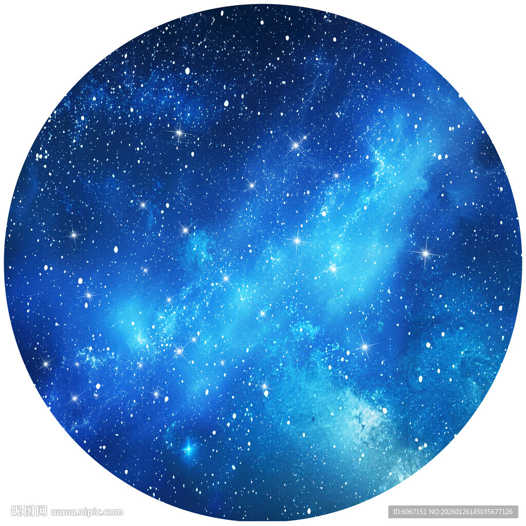 圆形星空软膜天花背景图