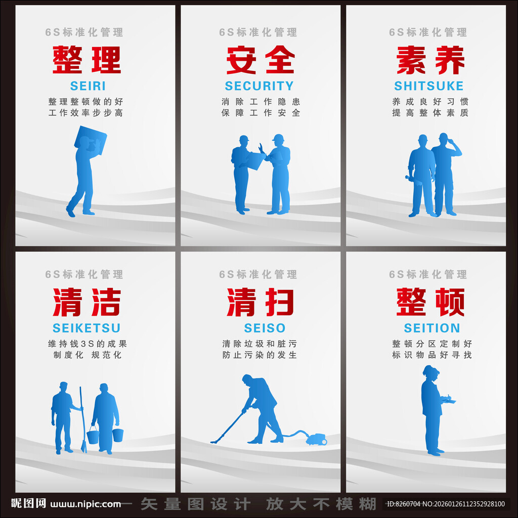 企业6S管理体系海报