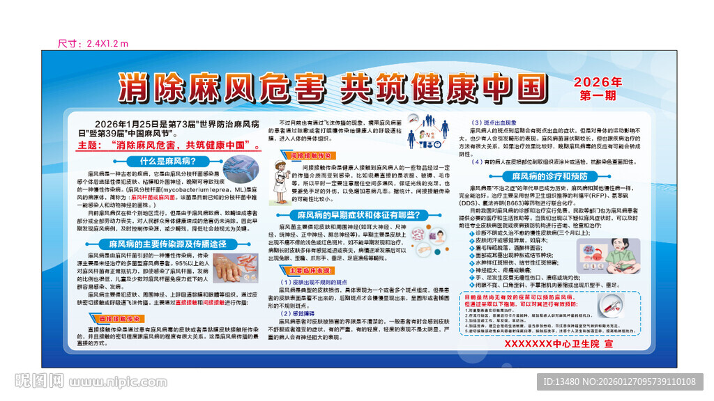 2026年麻风危害展板 