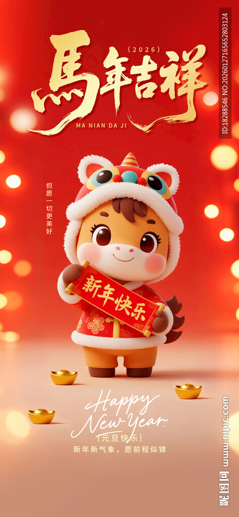 萌虎贺岁迎新春