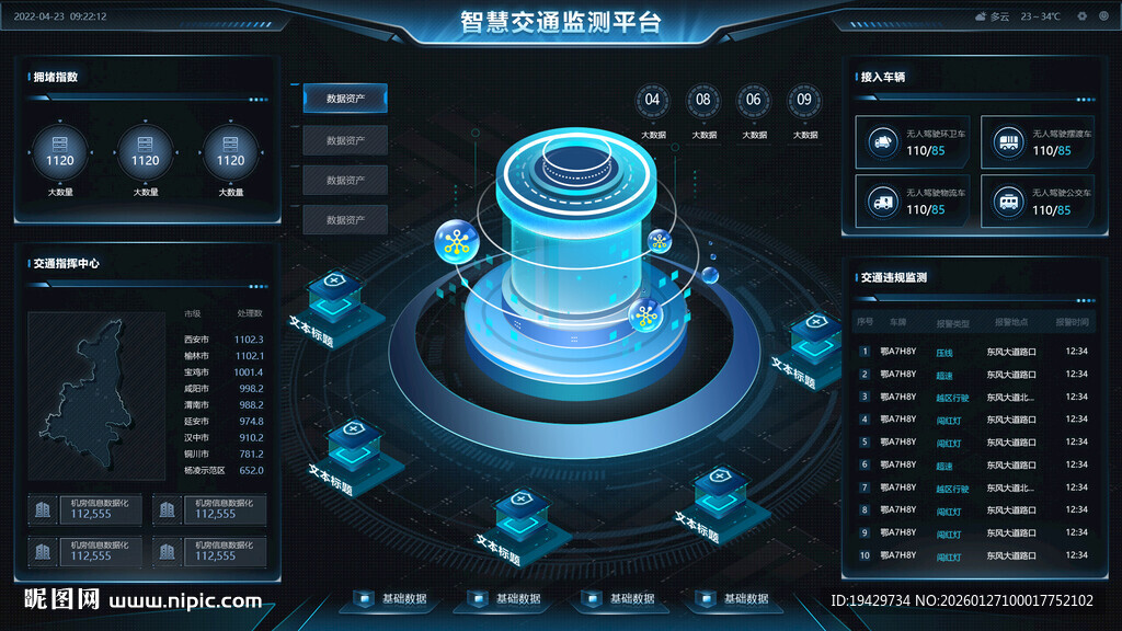 智慧交通可视化大数据