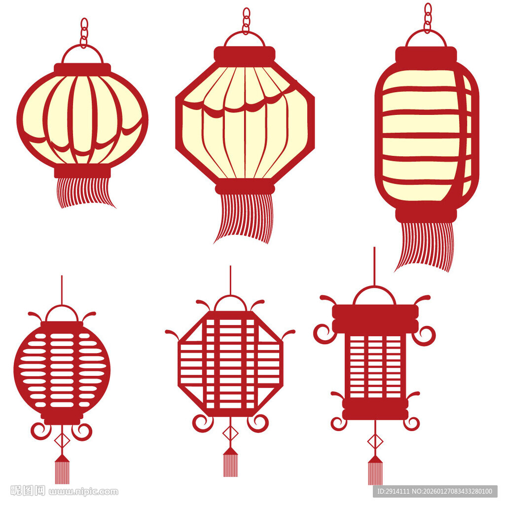 中式灯笼素材