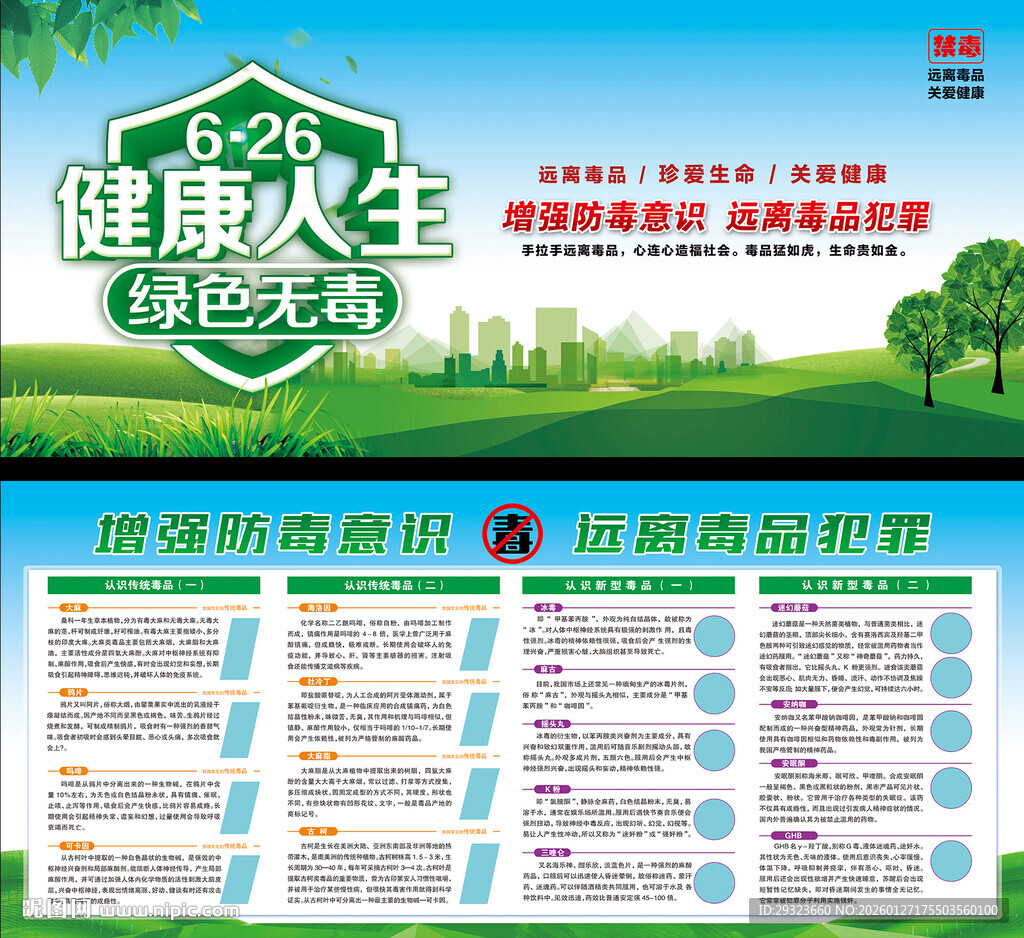 禁毒展板