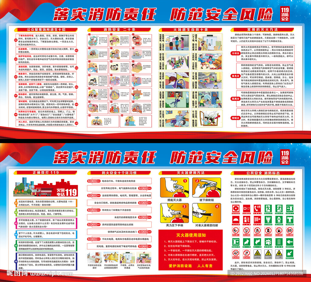 消防安全展板