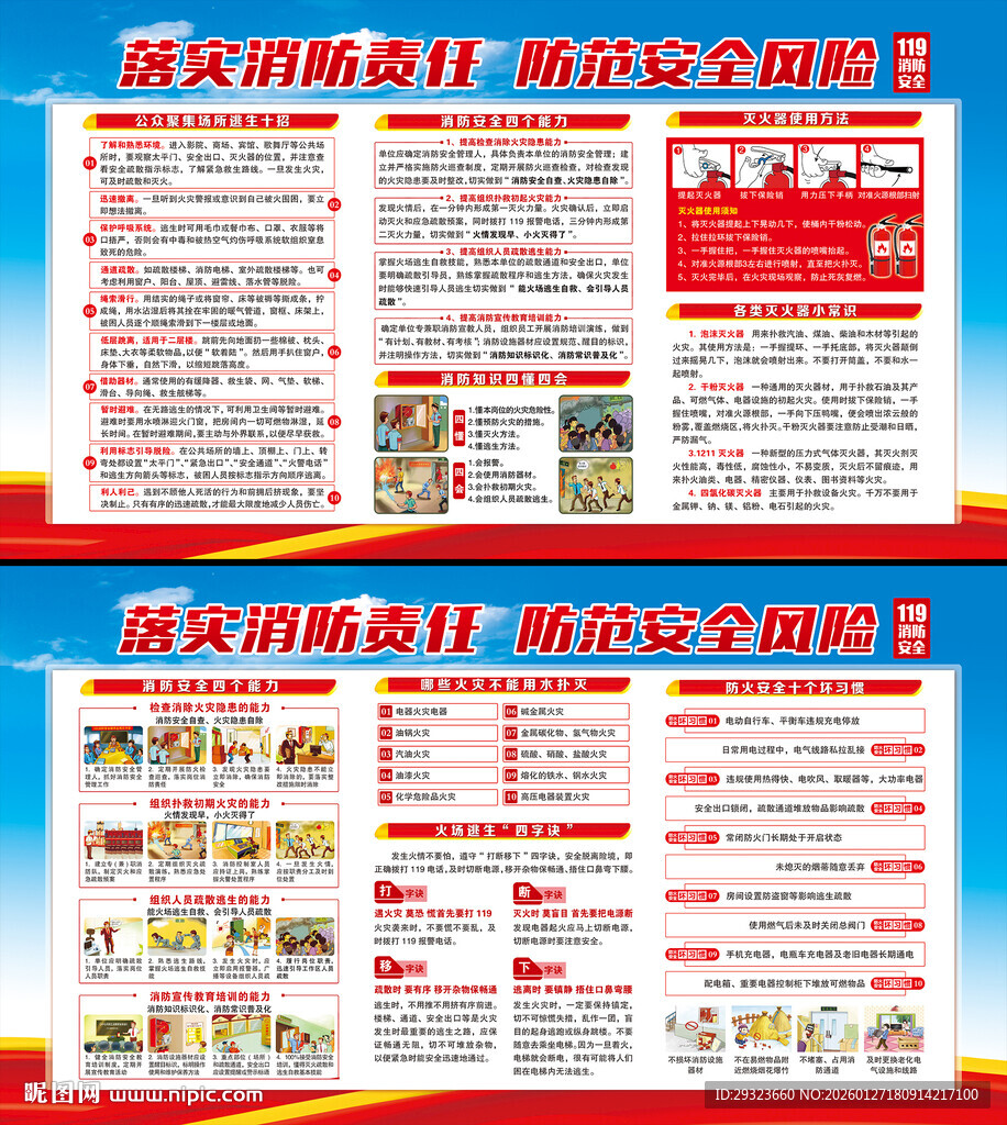 消防安全展板