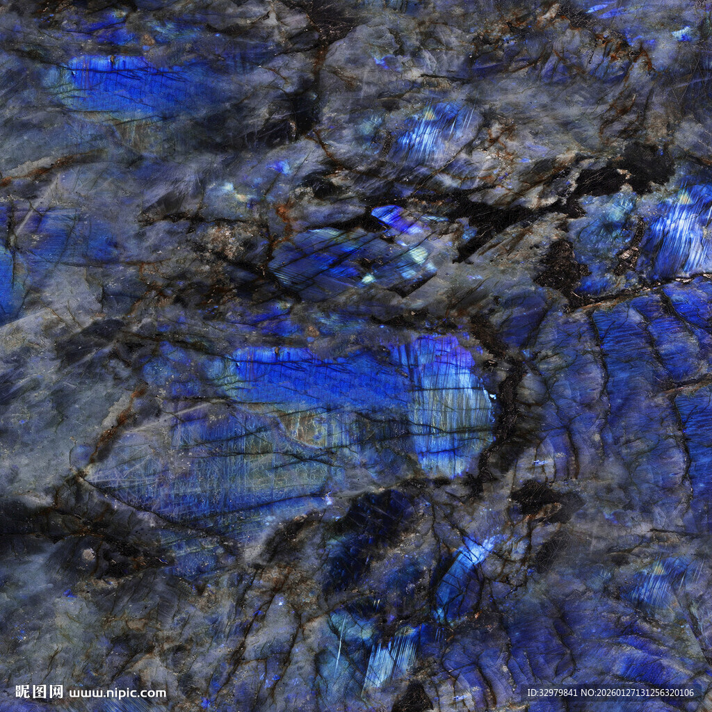 蓝色 轻奢爆款石纹 高雅大图 