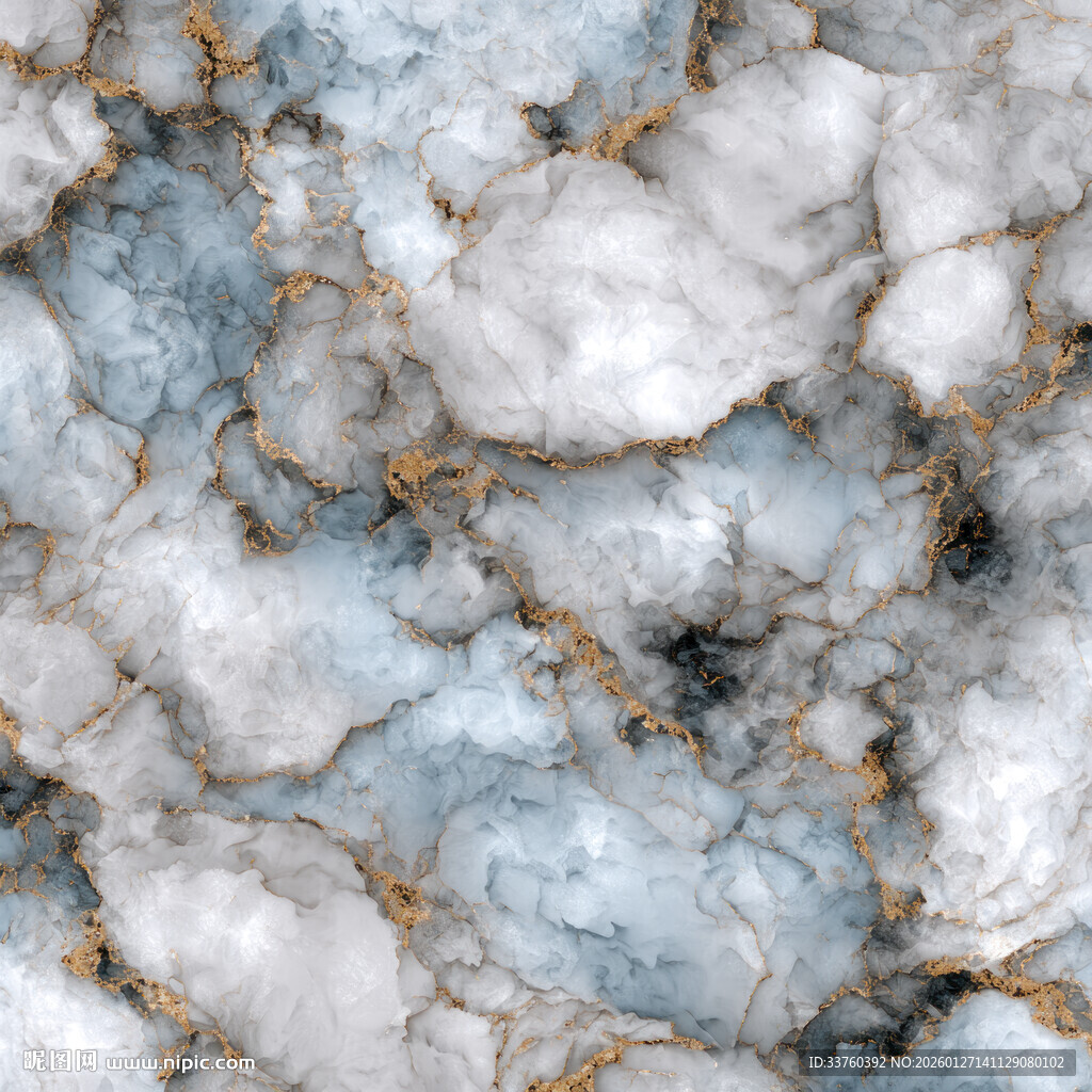 蓝白大理石纹理图案