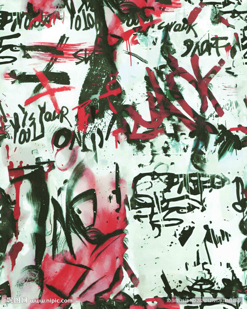 抽象涂鸦艺术作品展示