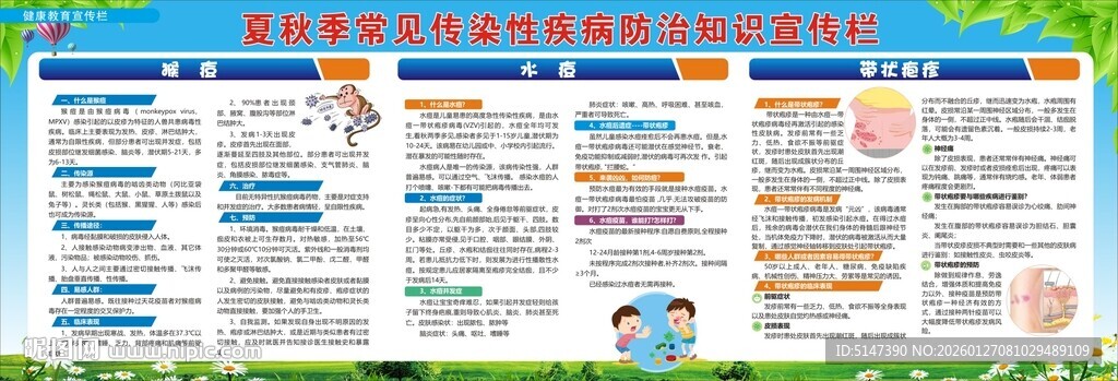 夏秋季常见传染性疾病防治知识