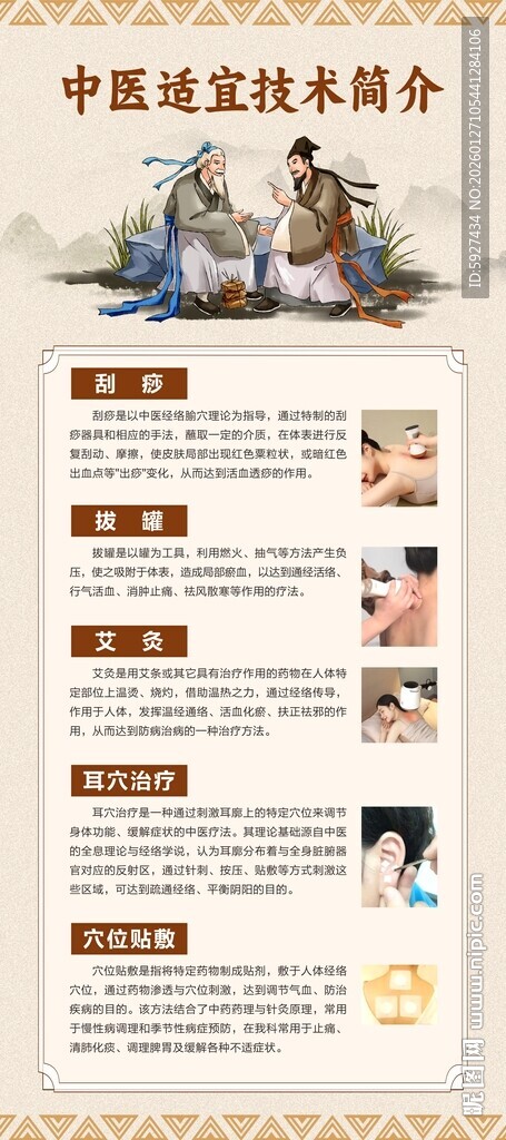 中医适宜技术展架