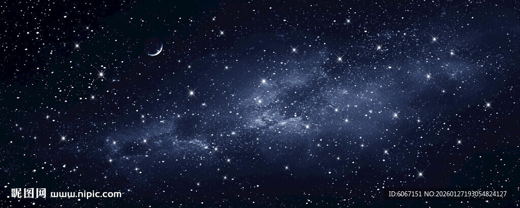 黑色星空装饰画背景图