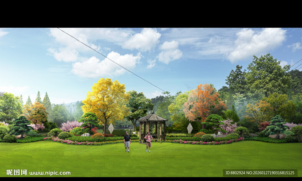 绿化景观设计效果图