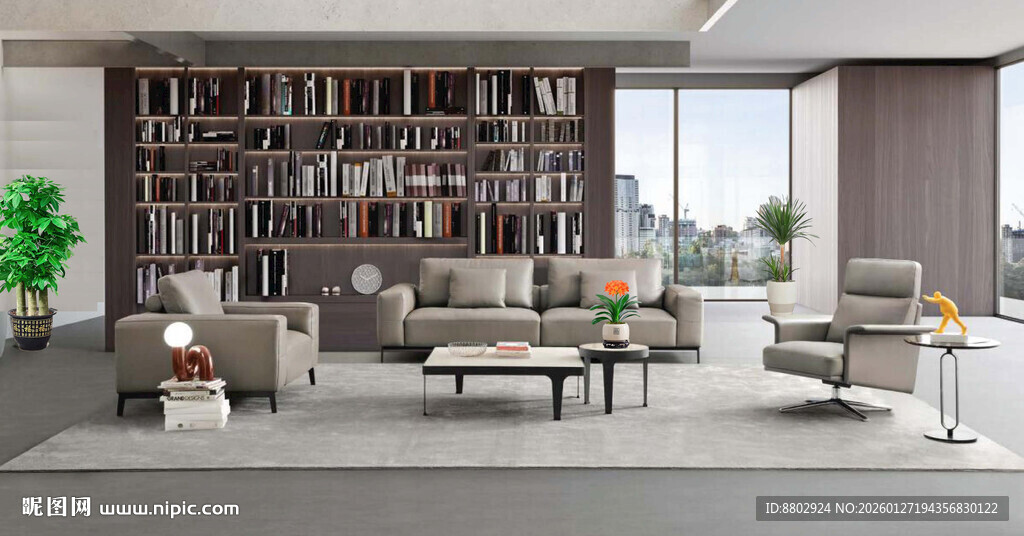 室内摆花设计效果图