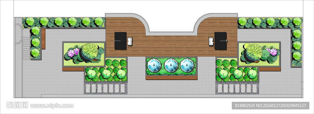 屋顶绿化设计效果图