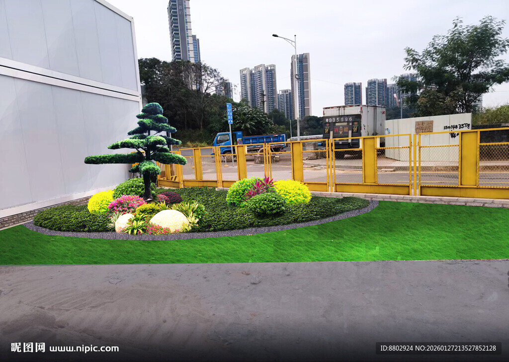 城市中的精致户外景观区